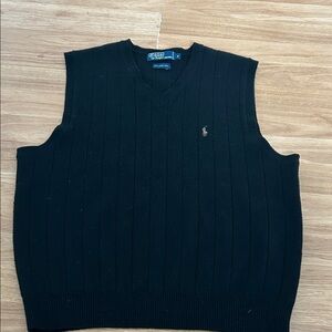 Polo by Ralph Lauren Black V-Neck Men's Sweater Vest